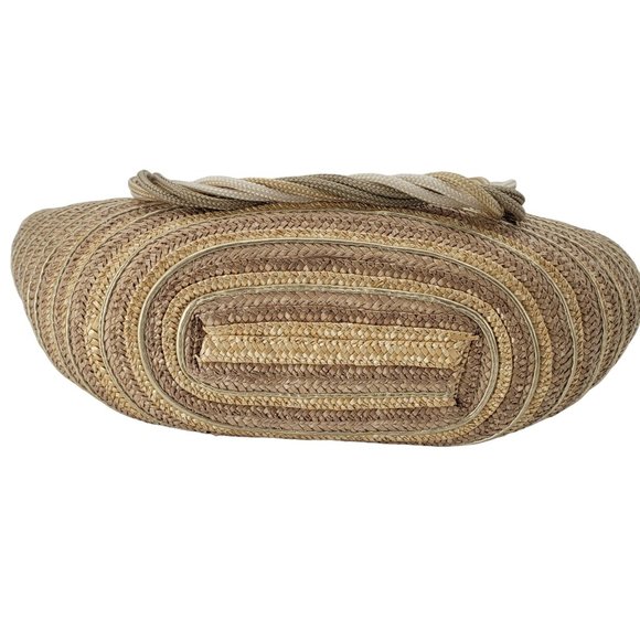 Beach Bucket Bag Tote with Multi Color Rope Handles Used - Picture 7 of 11